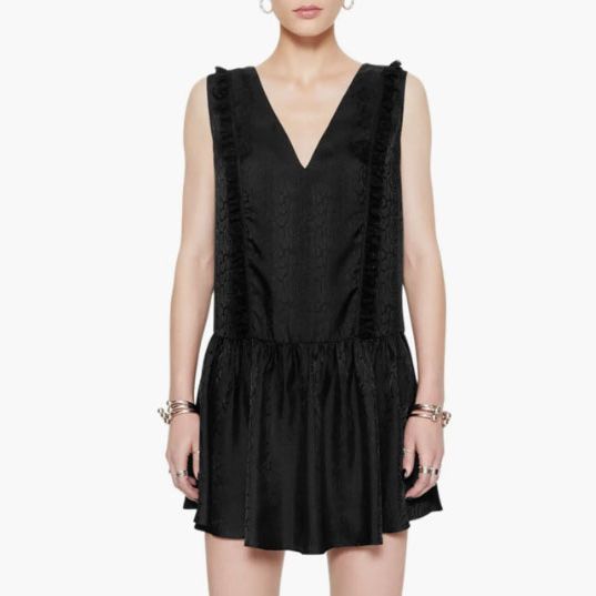 Rebecca Minkoff Valerie Lace Trim Sleeveless Silk Blend Minidress