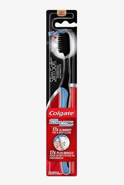 Colgate Slim Soft Charcoal Toothbrush, 4-pack