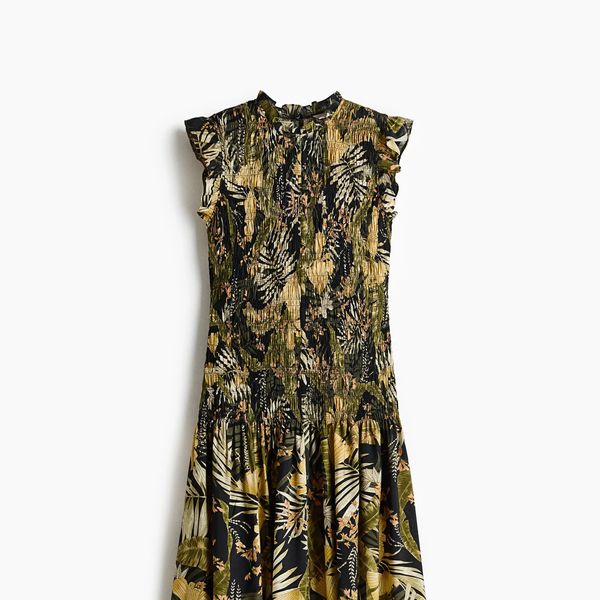 H&M Smocked Midi Dress