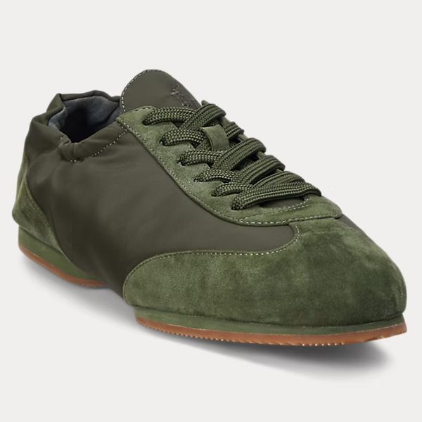 Ralph Lauren Suede Pony Ballerina Sneaker
