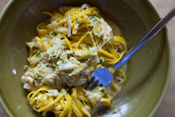 Tagliolini With Dungeness Crab
Cotogna, San Francisco
490 Pacific Street
415.775.8508; $16
Pastas take a starring roll at Quince's casual little sister, and by all accounts they're just as amazing — if not so daintily plated — as they are at Quince. The tagliolini with Dungeness crab may not be on the menu much longer, but fear not: you seriously can't go wrong with any of the ever-changing fresh pasta options (Jonathan Kauffman at the Weekly is especially a fan of the pappardelle with oven-braised lamb, if you happen to catch that one).