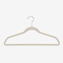 The Container Store Non-Slip Velvet Suit Hangers Taupe (Pack of 40)