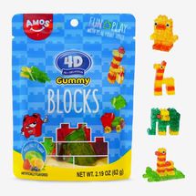 AMOS 4D Gummy Blocks Candy Bricks - 3 Packs