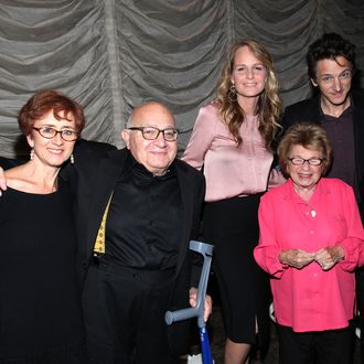 (L-R) Guest, Ben Lewin, Helen Hunt, Dr. Ruth Westheimer and John Hawkes attend the 