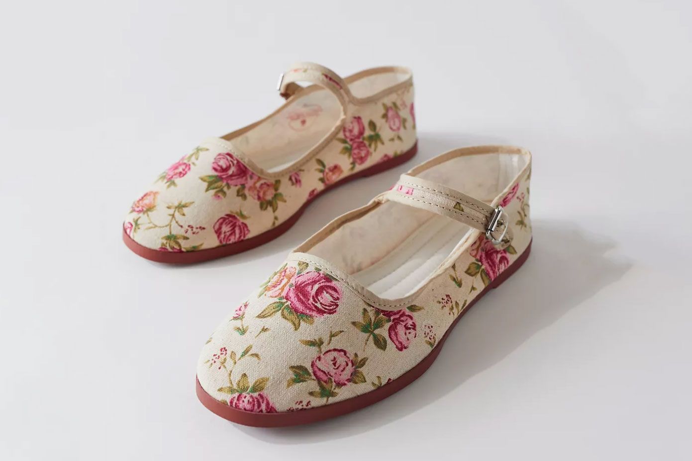 fabric mary janes