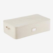 The Container Store Underbed Zippered Storage Bag Natural