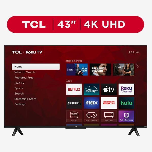 TCL 43” Class S4 (43S451) 4K UHD HDR Smart TV with Roku TV