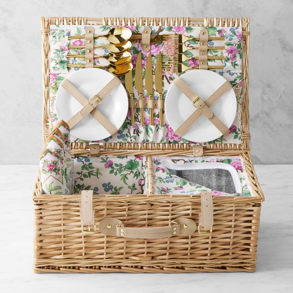 Cesta de picnic Williams Sonoma Famille Rose