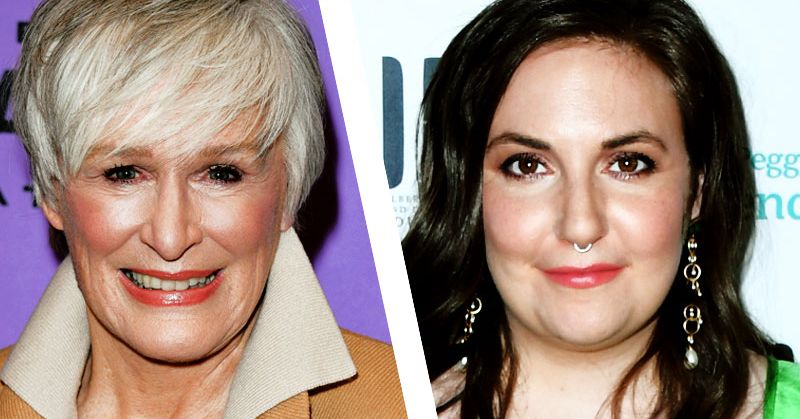 Lena Dunham says Glenn Close once cut her out of a corset