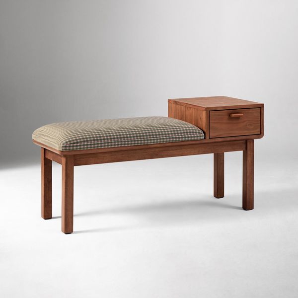 Emma Chamberlain Upholstered Telephone Bench
