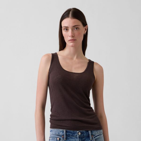 Gap Linen-Blend Tank Top