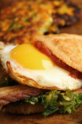 Served with zucchini latkes (carrots, zucchini, shallots)