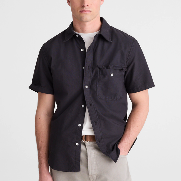Madewell Short-Sleeve Single-Pocket Shirt in Allday Oxford
