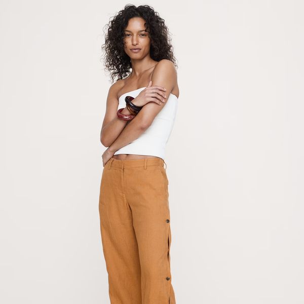 Banana Republic The Everyday Wide Leg Pant in Linen