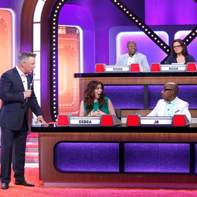 ALEC BALDWIN; TITUSS BURGESS, ROSIE O'DONNELL, MICHAEL IAN BLACK (top row); DEBRA MESSING, JB SMOOVE, SUTTON FOSTER (bottom row)