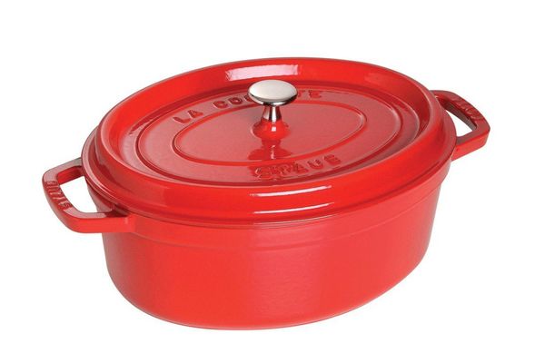 Staub 1103706 Oval Cocotte Oven, 8.5 quart, Cherry