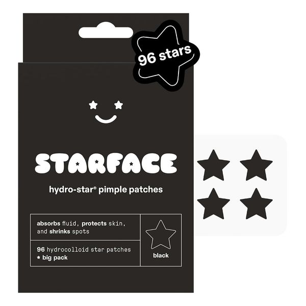 Starface Hydro-Star Pimple Patches - Black, 96 Count