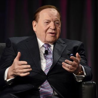 Sheldon Adelson Speaks At Global Gaming Expo In Las Vegas