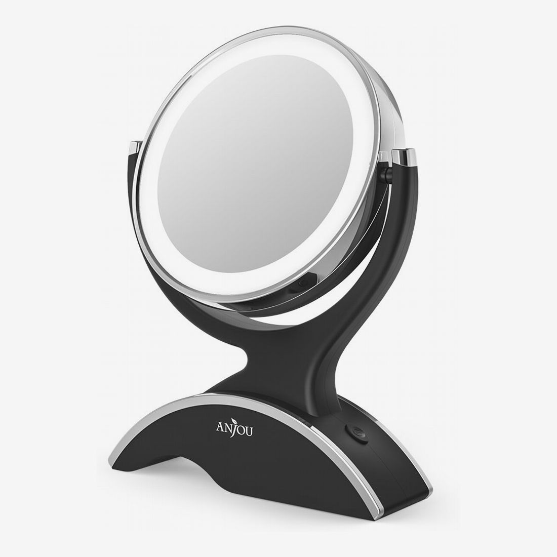 small vanity mirror on stand