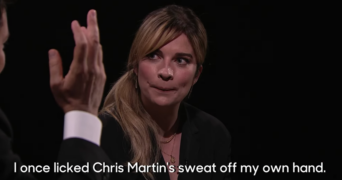 Schitt's Creek' Star Annie Murphy Licked Chris Martin's Sweat
