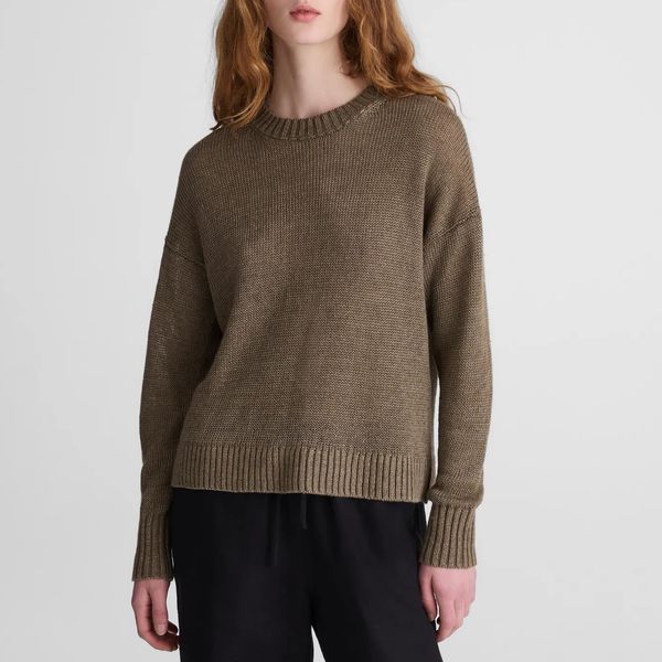 Madewell Linen Drop-Shoulder Sweater