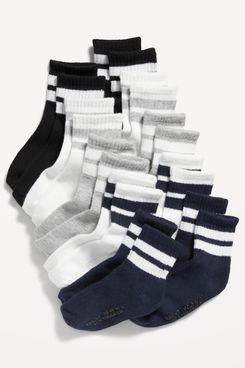 Old Navy Unisex Crew Socks for Toddler & Baby - 10 Pack