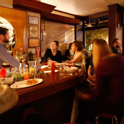 The scene at the Long Island Bar.