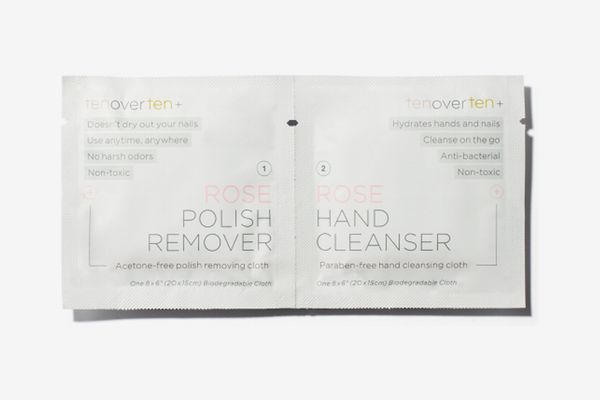 Tenoverten Rose Polish Remover + Hand Cleanser Cloths