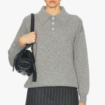 &Daughter Edith Plain Polo Sweater