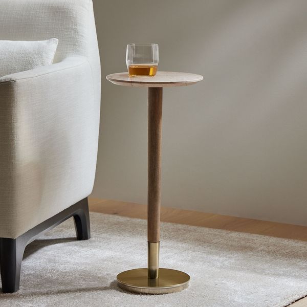 West Elm Mid-Century Marble Drink Table (9.5