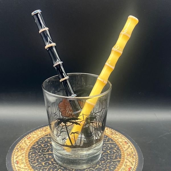 Surfside Sips Realistic Bamboo Glass Straws