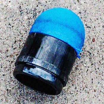 Rubber bullet fired amid George Floyd protest.