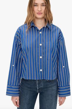 Madewell Straight Hem Shirt in Poplin