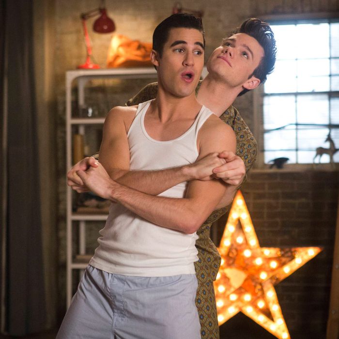 GLEE: Blaine (Darren Criss, L) moves in with Kurt (Chris Colfer, R) in the ...
