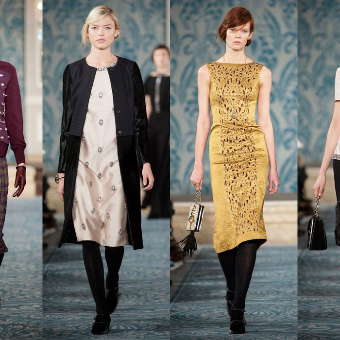 Rich looks from Tory Burch.