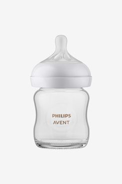 Philips Avent Glass Natural 4oz Baby Bottle with Natural Response Nipple