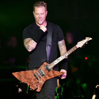 Metallica perform onstage at CBS RADIO's third annual 'The Night Before' at AT&T Park Presented by Salesforce