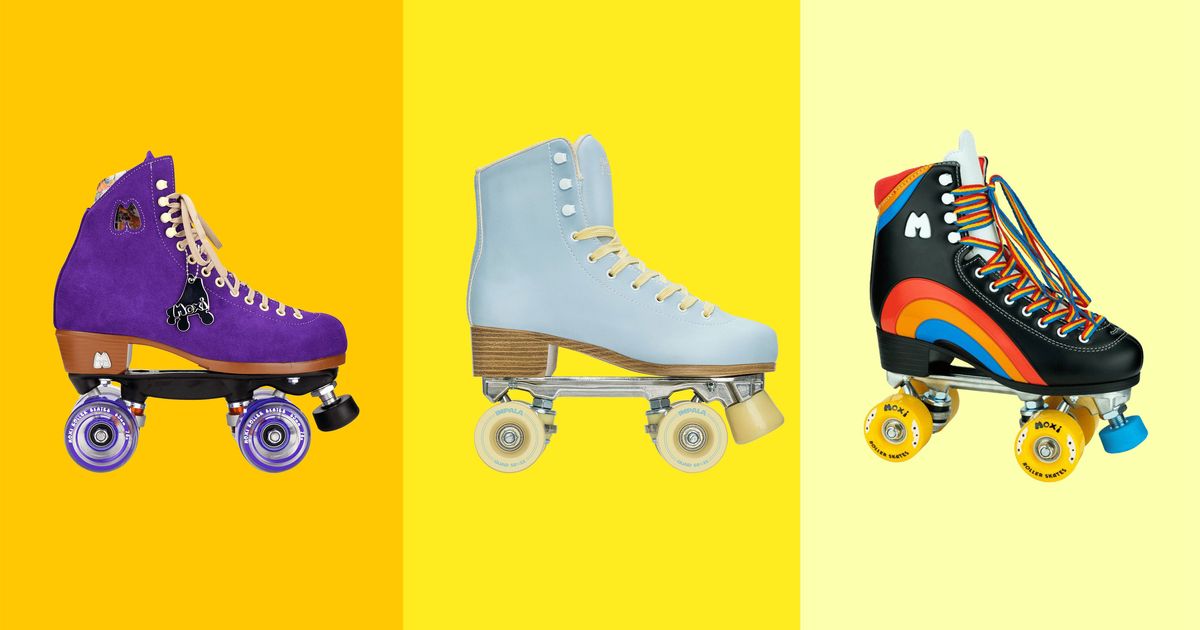 Adult Four-Wheel Skating Roller Shoes Adjustable High-top Roller Skates for Beginner Double Row Skates