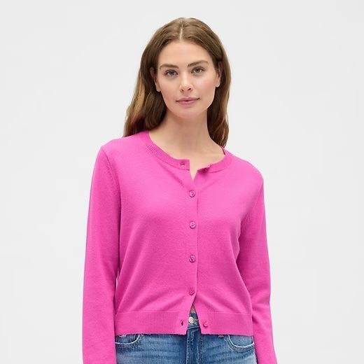 Gap Factory Cashsoft Crewneck Cardigan