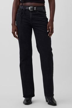 Gap Mid Rise Straight Jeans in Black