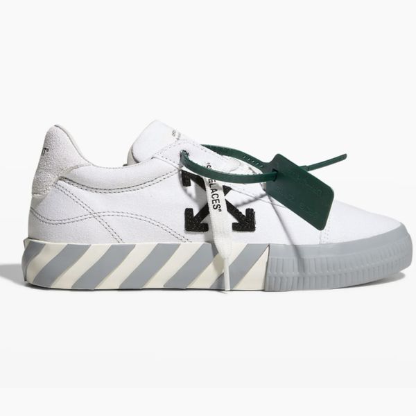 Off-White Vulcanized Bicolor Low-Top Sneakers