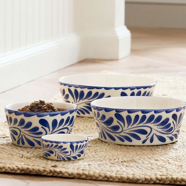 Pottery Barn Puebla Pet Bowl