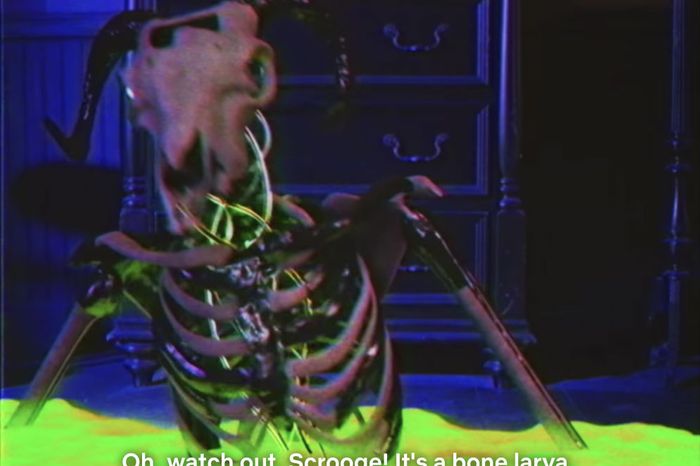 Bone larva rising from the goo