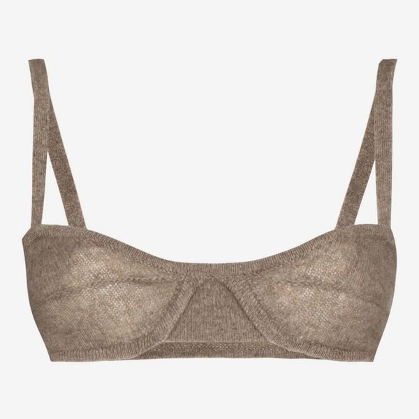 Khaite Eda Knitted Cashmere Bralette