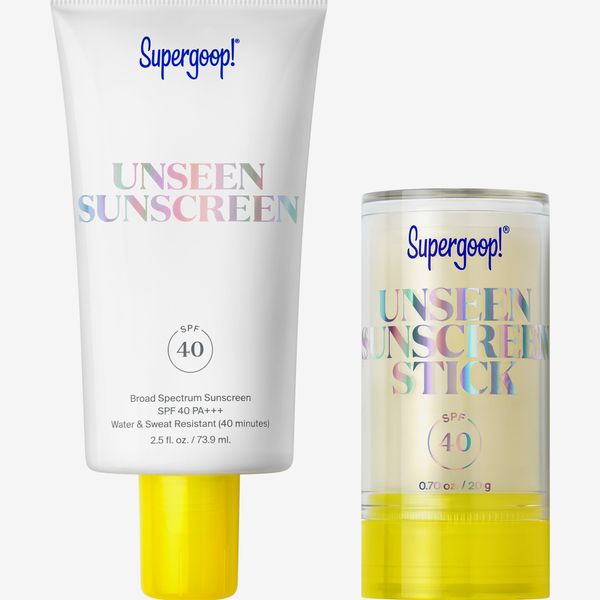 Supergoop Unseen Sunscreen Jumbo + Go Set