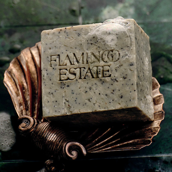 Flamingo Estate Exfoliating Peppermint Soap Brick