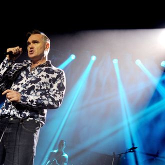 Singer Morrissey performs at Hollywood High School on March 2, 2013 in Los Angeles, California. 