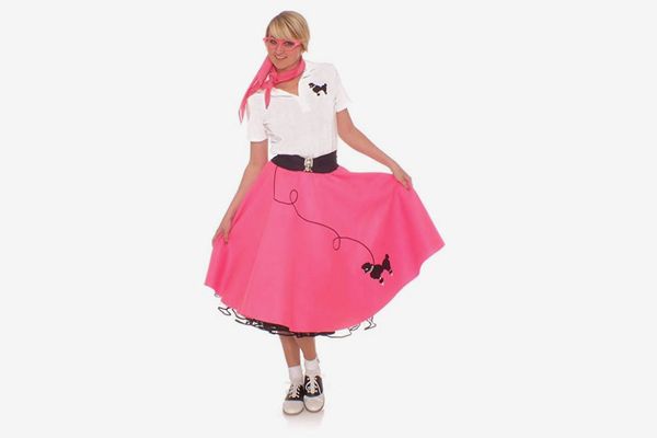 Hip Hop 50s Shop Plus Size Womens Poodle Skirt Homemade Halloween Dance Costume