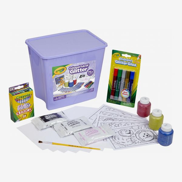 Crayola 81- Piece Colossal Tub of Glitter Art Set
