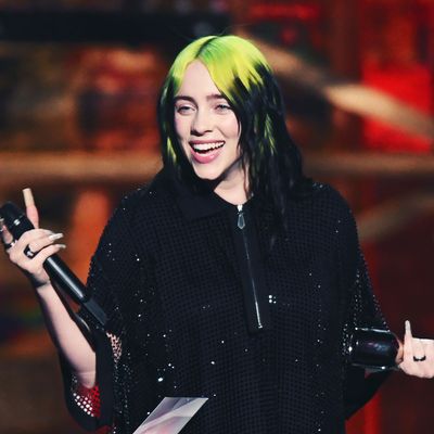 Billie Eilish Wore a Halloween Wig Over Her Blonde Hair